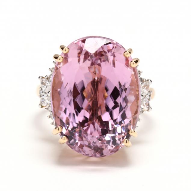 18kt-gold-kunzite-and-diamond-ring