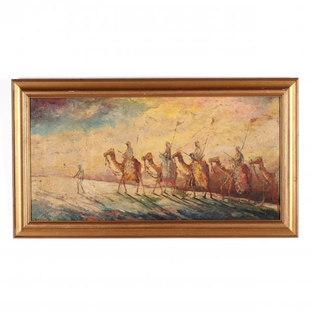 a-vintage-painting-of-a-camel-train