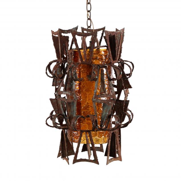 vintage-brutalist-hanging-light-fixture