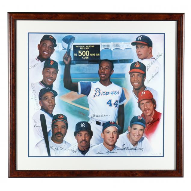 the-500-home-run-club-autographed-baseball-print