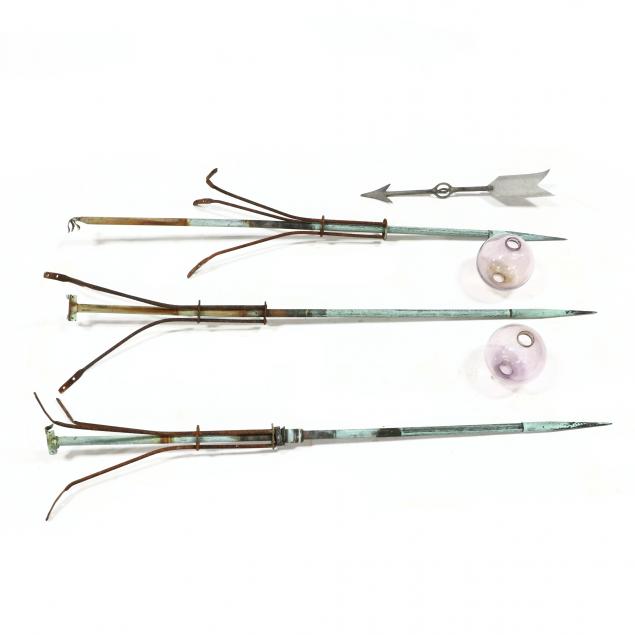 three-antique-lightning-rods