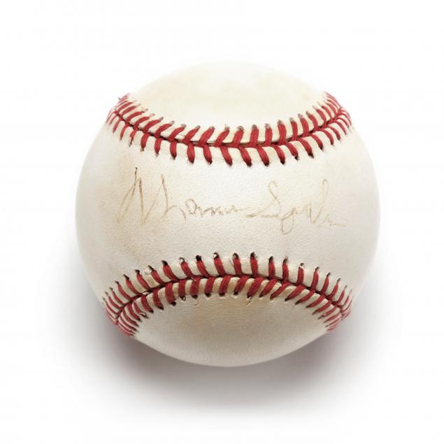 warren-spahn-autographed-baseball