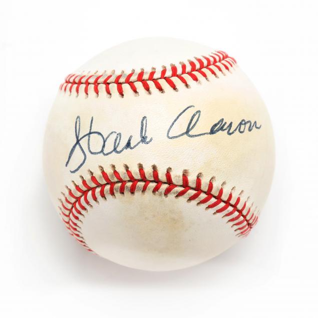 hank-aaron-autographed-baseball