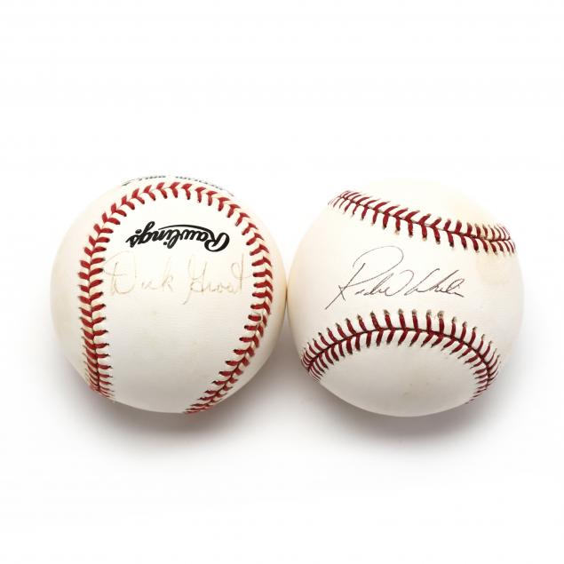 two-autographed-baseballs-rondell-white-and-dick-groat