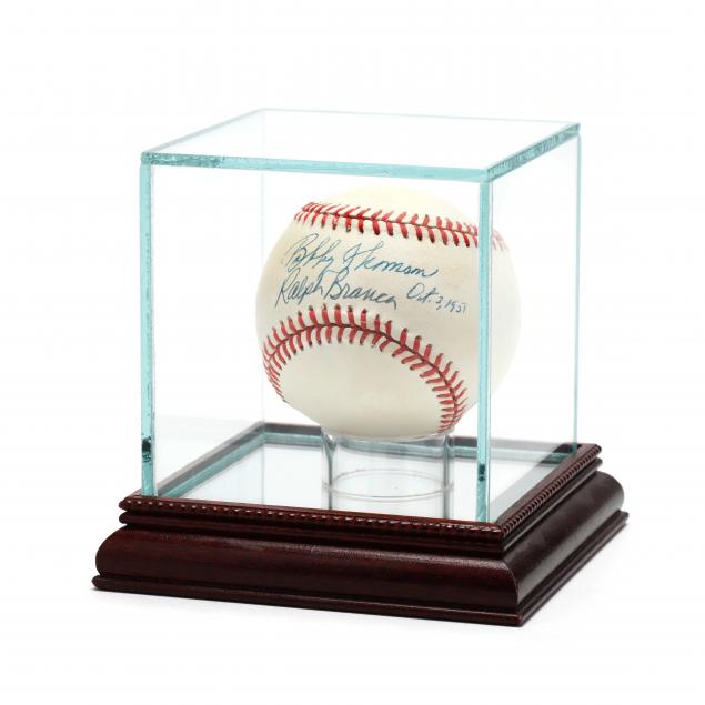 bobby-thomson-and-ralph-branca-autographed-baseball