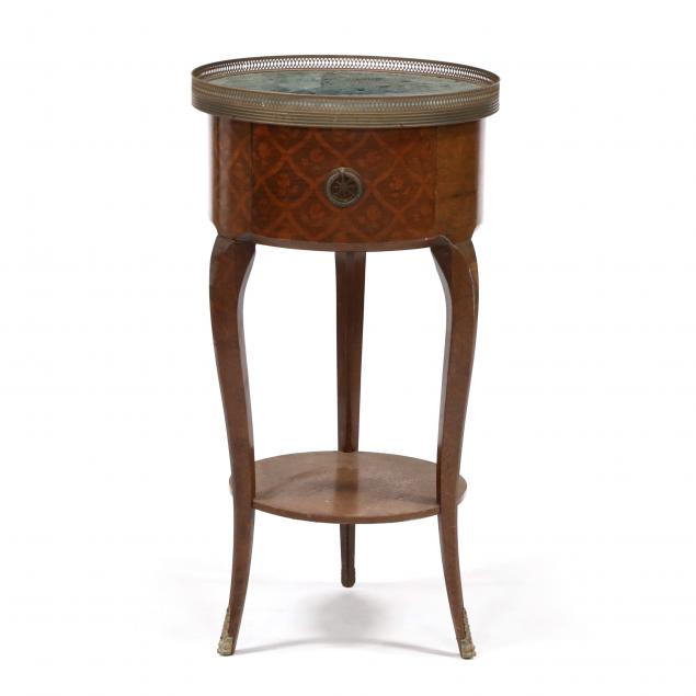 french-marble-top-inlaid-circular-side-table