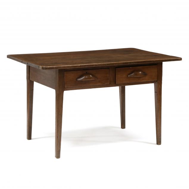 southern-walnut-two-drawer-work-table