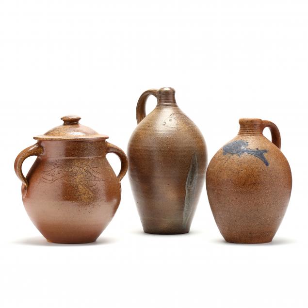 nc-pottery-three-vessels-with-fish-decoration-mark-hewitt