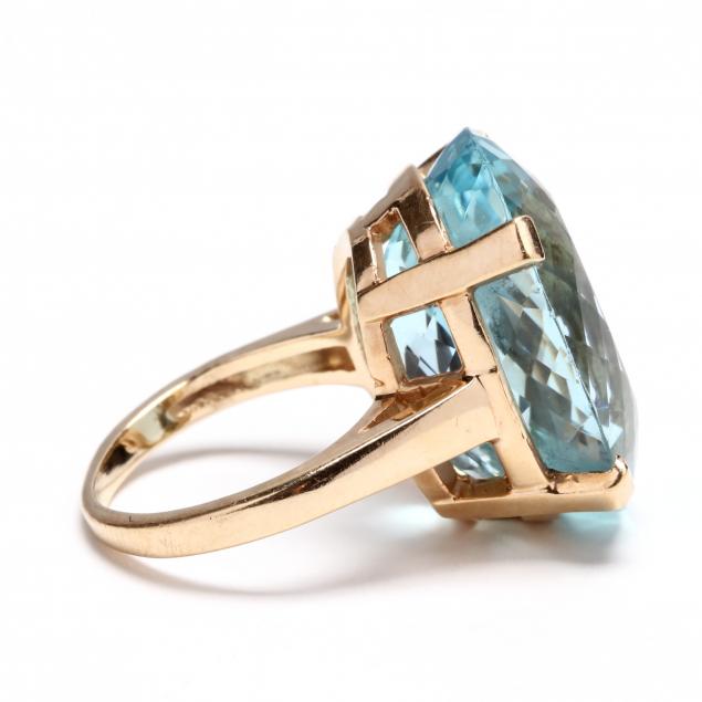 14KT Gold Aquamarine Ring (Lot 2057 - Estate Jewelry & FashionSep 5 ...