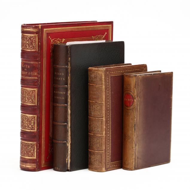four-english-books-with-european-views-as-fore-edge-paintings