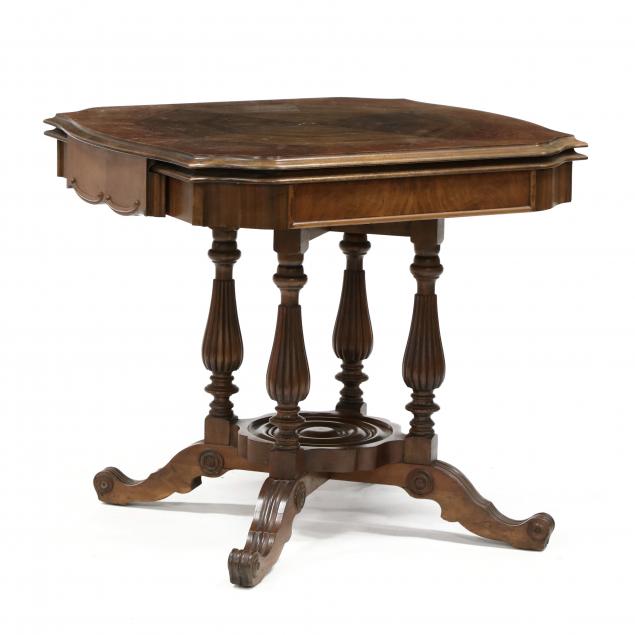 vintage-burl-walnut-extension-table