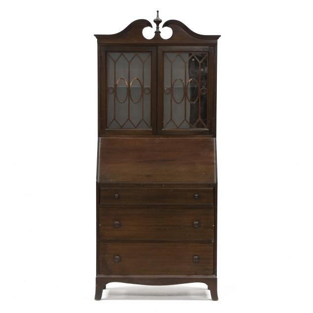 vintage-mahogany-secretary-bookcase