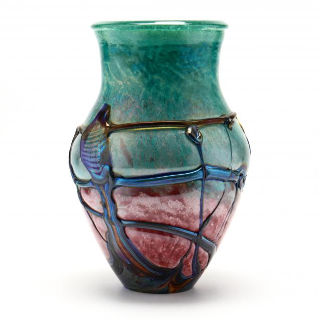 jean-claude-novaro-art-glass-vase