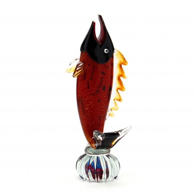 murano-glass-trout-sculpture