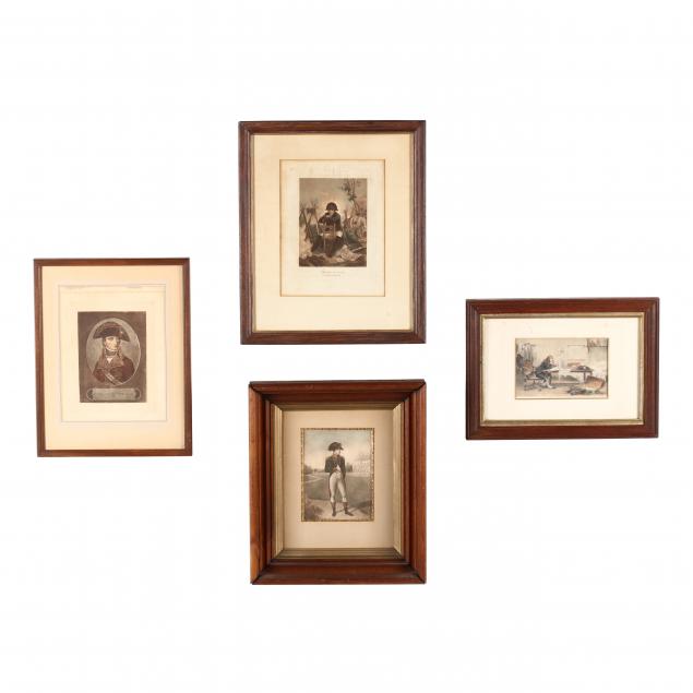 four-antique-napoleonic-engravings