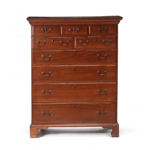 north-carolina-chippendale-semi-tall-walnut-chest-of-drawers