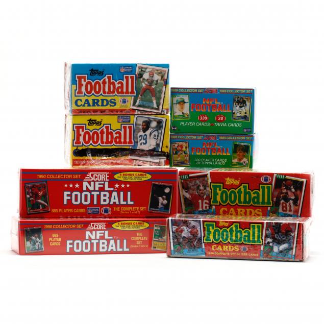 eight-boxed-sets-of-1989-and-1990-nfl-football-cards