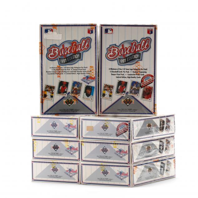 eight-boxes-upper-deck-1991-edition-baseball-cards