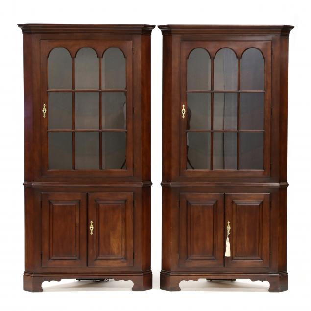 statton-pair-of-chippendale-style-cherry-corner-cupboards