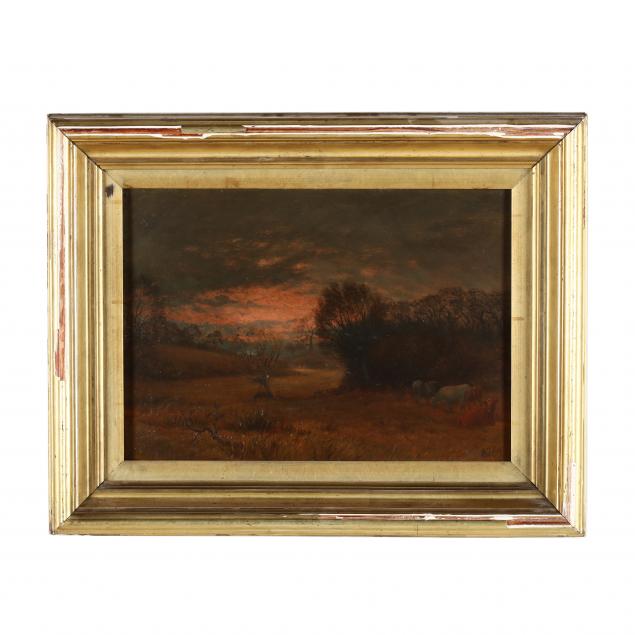 george-thomas-rope-english-1845-1929-sunset-pasture