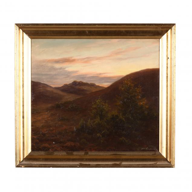 karl-emil-lundgreen-danish-1884-1934-hills-at-sunset