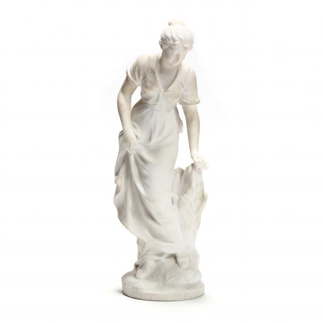 an-antique-marble-sculpture-of-a-young-woman