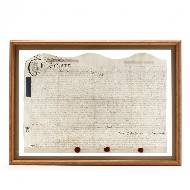 18th-century-english-indenture-on-vellum