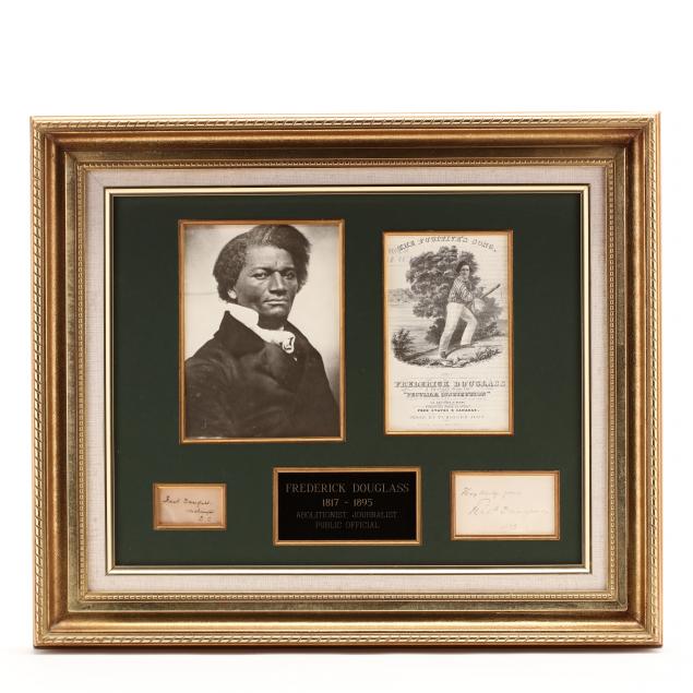abolitionist-frederick-douglass-framed-display-with-two-clipped-signatures