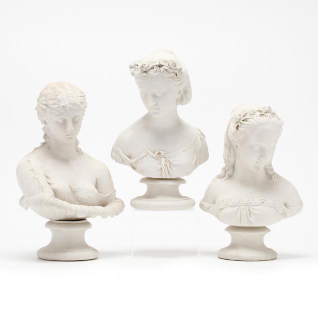 three-antique-bisque-porcelain-busts