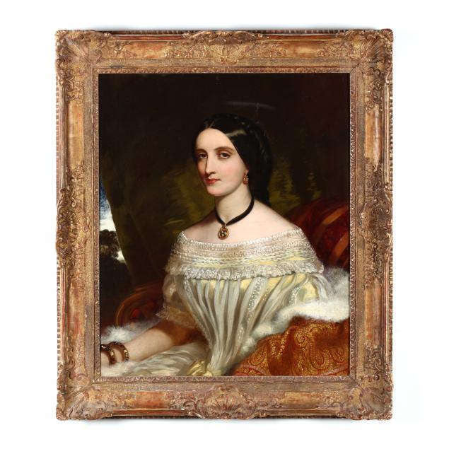 an-antique-portrait-of-a-woman-circa-1840