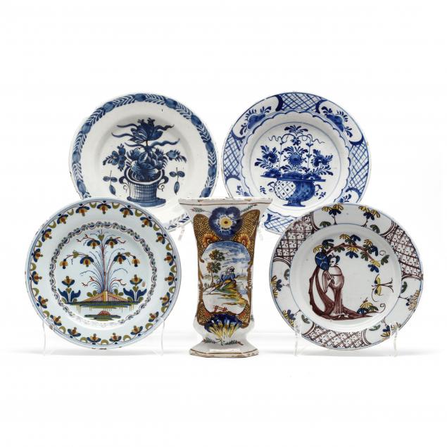 a-collection-of-antique-delftware