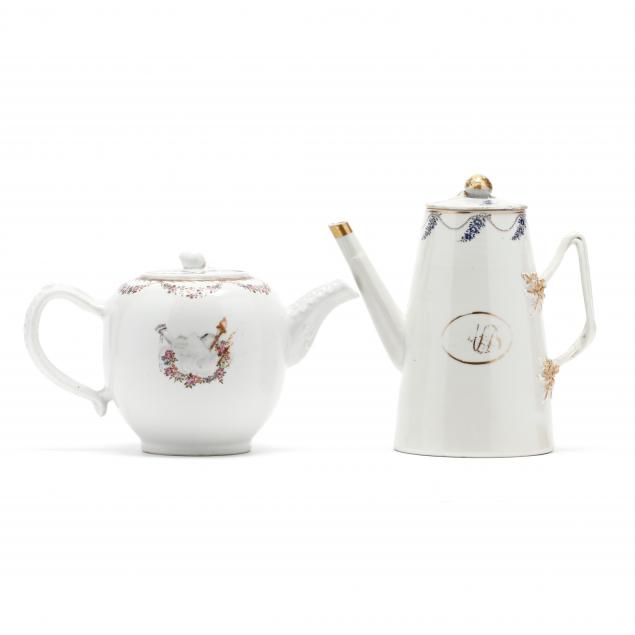 an-antique-porcelain-teapot-and-coffee-pot