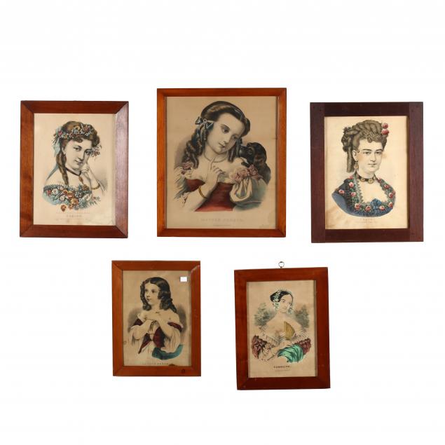 five-currier-ives-portrait-prints