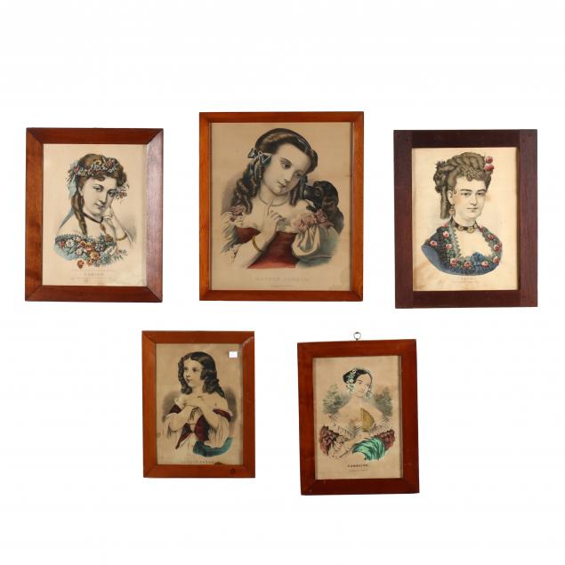 five-currier-ives-portrait-prints