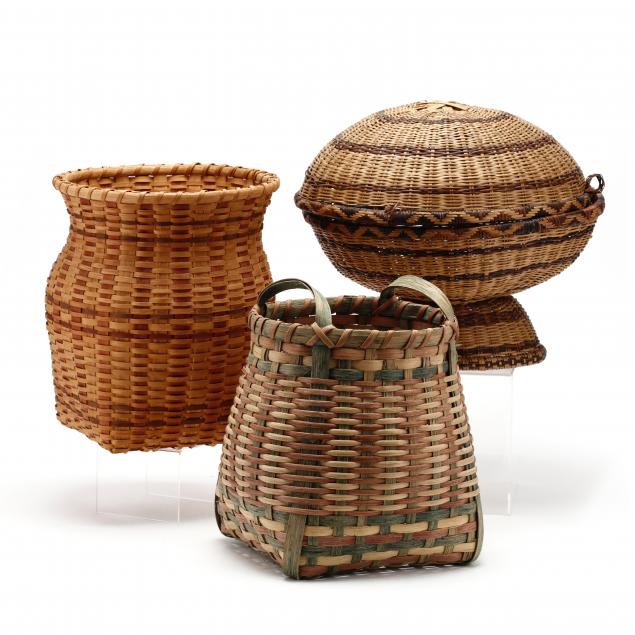 an-unusual-cherokee-covered-basket-and-others