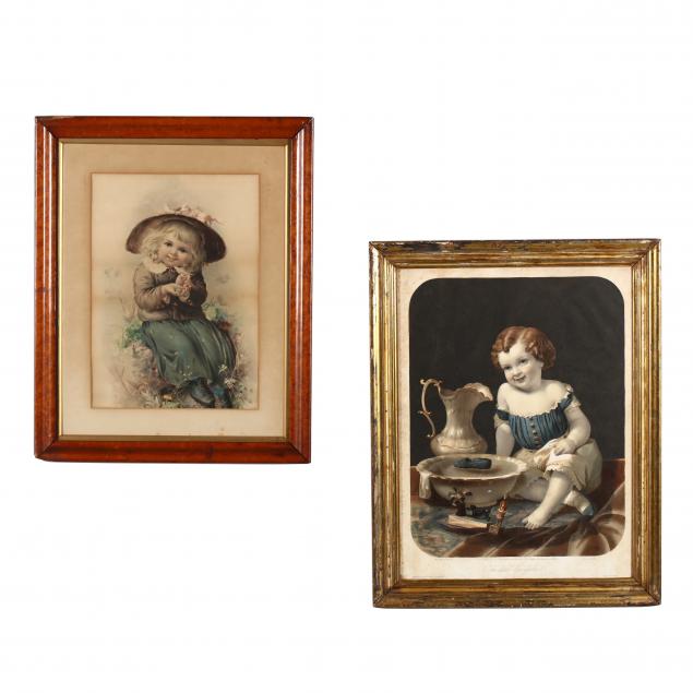 two-victorian-portrait-prints-of-children