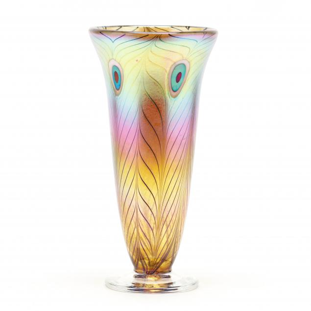 robert-held-canada-peacock-feather-trumpet-vase