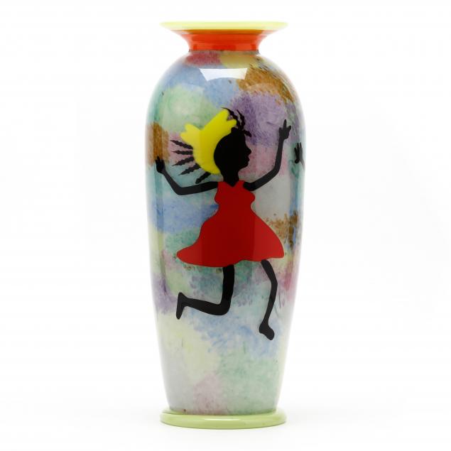 lachausee-i-world-music-i-art-glass-vase