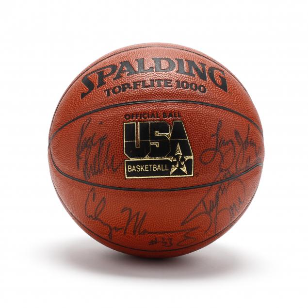 psa-dna-certified-1994-usa-olympic-team-autographed-basketball