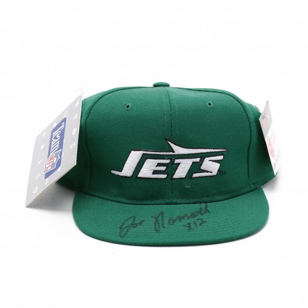 joe-namath-autographed-new-york-jets-baseball-cap-with-coa