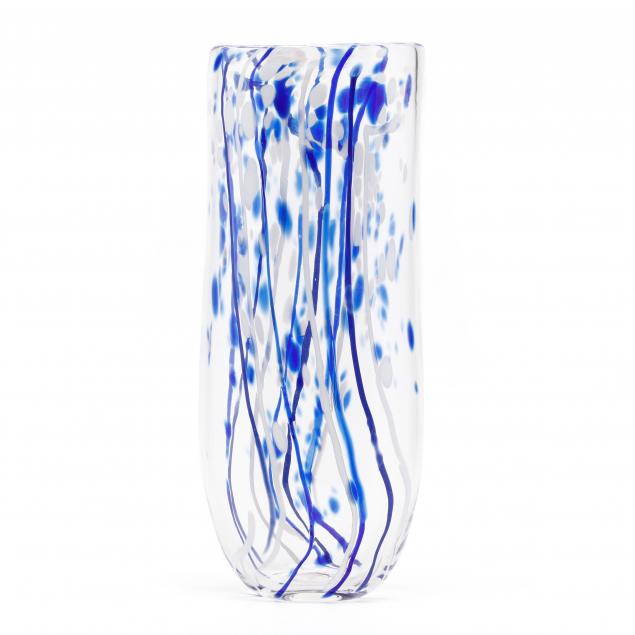 tall-modernist-art-glass-vase