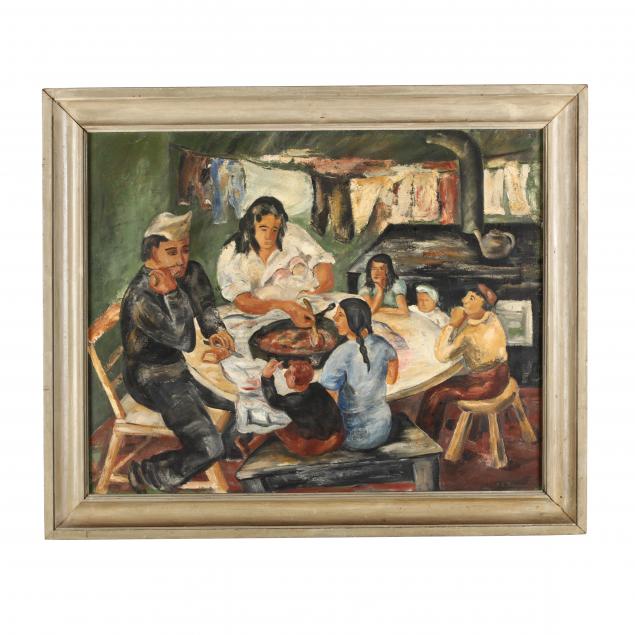 latin-american-school-20th-century-a-family-at-mealtime