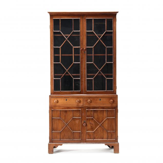 north-carolina-chippendale-walnut-china-press