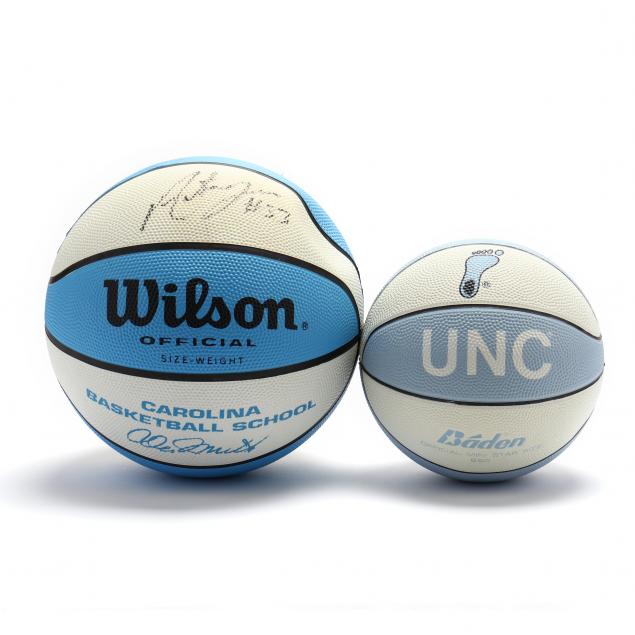 two-signed-wilson-and-baden-unc-basketballs