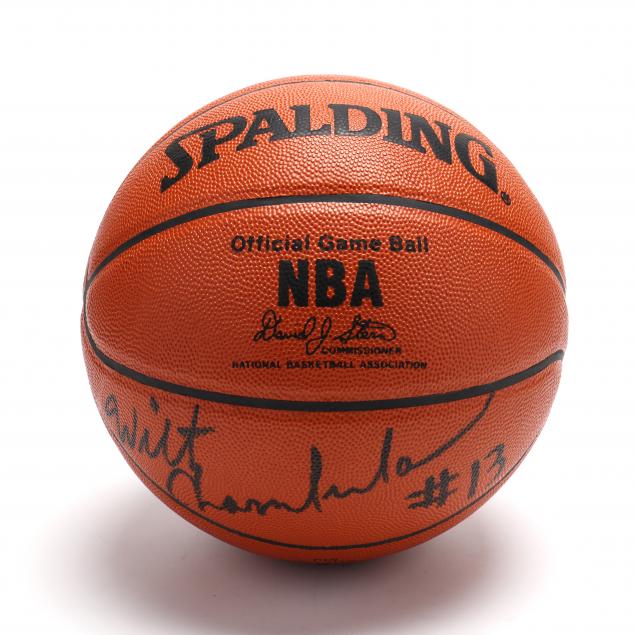 wilt-chamberlain-13-autographed-nba-basketball