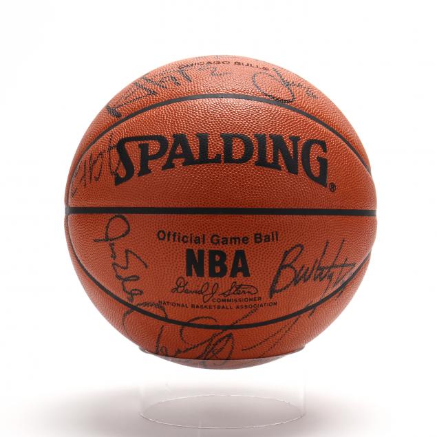 chicago-bulls-team-signed-nba-basketball