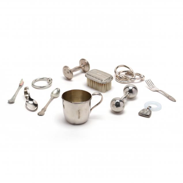 a-group-of-baby-s-sterling-silver