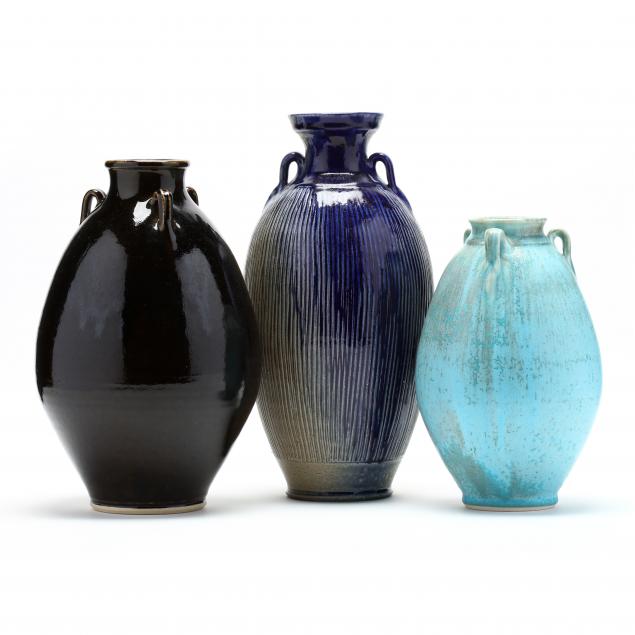 three-ben-owen-iii-handled-vases