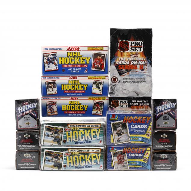 fifteen-factory-sealed-1990-91-nhl-hockey-card-boxes