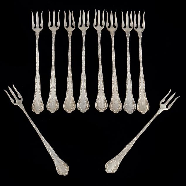 set-of-ten-wood-hughes-louis-xv-sterling-silver-oyster-forks